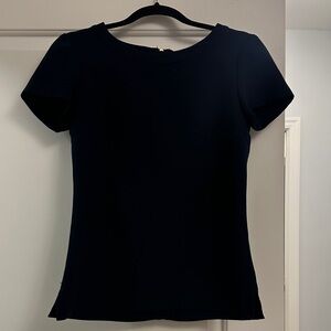 Banana Republic Navy Blue Short Sleeve Dress Tee